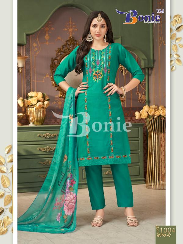 Bonie Farah Vol 1 Beautiful Embroidered Kurti Bottom With Dupatta